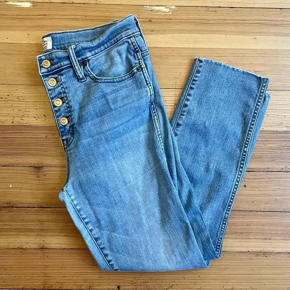 J. Crew vintage straight button front jeans. Size 30.